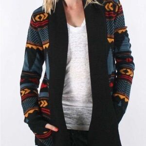 EUC Jack by BB Dakota Women's Multicolor open Sweater cardigan